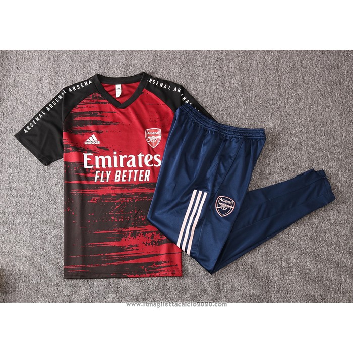Tuta da Track Arsenal Manica Corta 2020 2021 Rosso